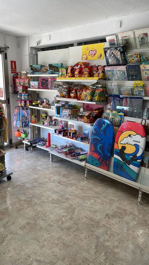 bebidas y chucherías